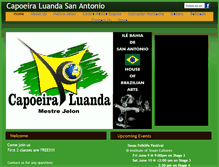 Tablet Screenshot of capoeiratexas.com